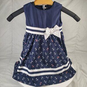 Sailor Dress Girls Size 12 Months navy Savannah